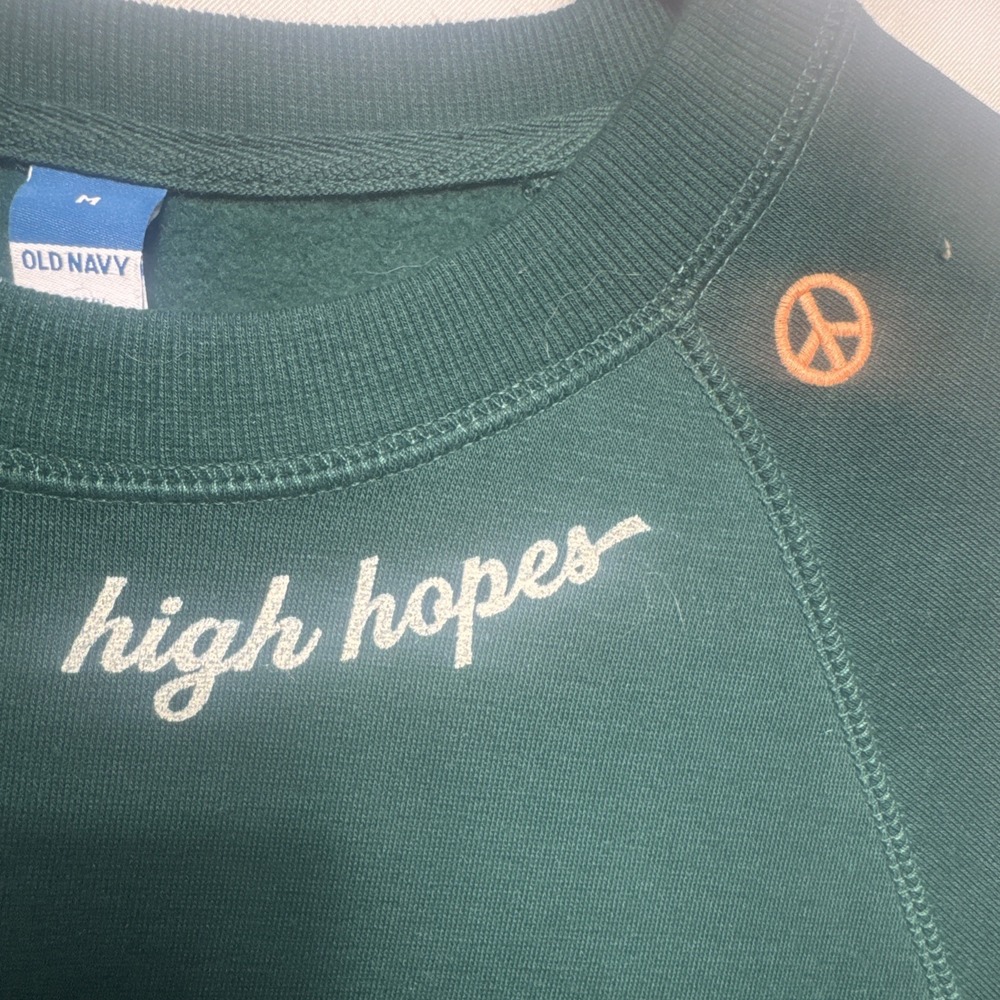 Old navy Crew-Neck green Sweatshirt for Women M - Picture 8 of 13